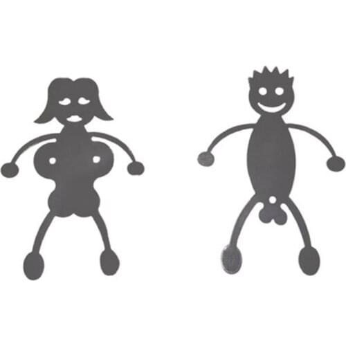 Funny Stainless Steel Barbecue Tool Novelty Women Men Shaped Hot Dog Roasters Holder Roasting Stick Fork Rack for Campfire H58C