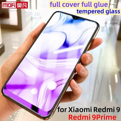 Screen protector for xiaomi redmi 9 prime tempered glass redmi 9 full coverage 2.5D HD Mofi original ultra-thin protective film