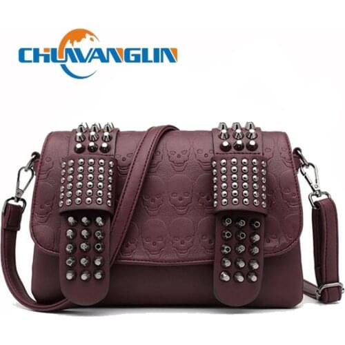 Womens Messenger Bags Rivet Envelope Mini Clutch Bags Envelope Crossbody Shoulder Bag Crossbody small square bag 2111001