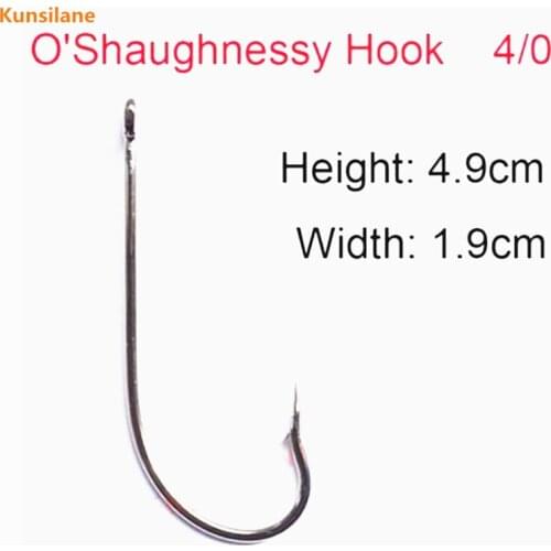 100pcs 4/0 High Carbon Steel Sharpened Octopus Fishing Hooks Sharp Ocean Oshaughnessy Fish Hook Black offset fishhooks