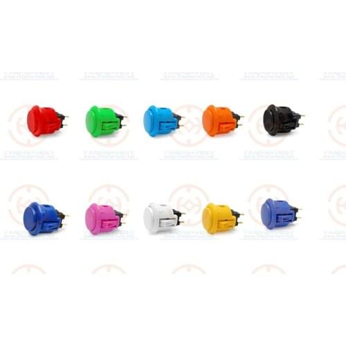 20 pcs original ( OBSF-24 ) Sanwa Push Button Pushbutton for Coin Operated Arcade Game Machine game cabinet parts accessories