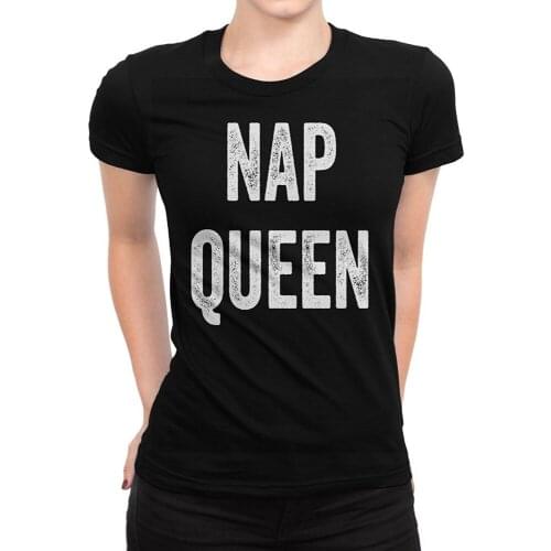 2019 Summer Female Fashion T Shirt Nap Queen Womens Print Haus T-Shirt Cool Ladies Tees Casual Hipster T Shirt