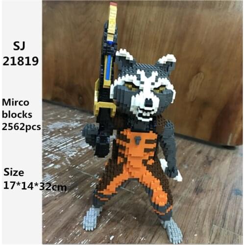 SJ Rocket Super Animal 3D Model DIY Diamond bear Blocks Bricks Mini Building Assembly Toy 17.2*13.6*32cm