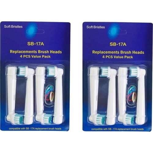 3D Whitening Electric Toothbrush Replacement Brush Heads Refill For Oral B Toothbrush Heads Wholesale 8Pcs Toothbrush Head