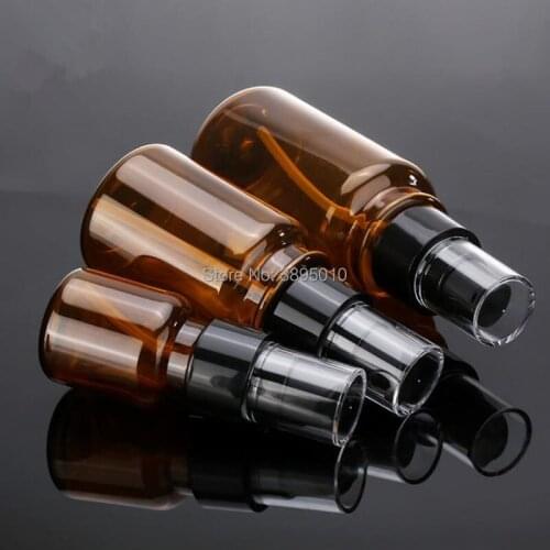 40/120/170ml amber Airless Pump Lotion Elmusion Bottle Small Women Cosmetic Pot Empty Cream Container F686