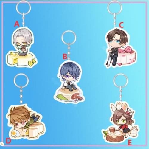 Anime Keychain Tears of Themis Artem Wing Vyn Richter Acrylic Keyring strap Figure hanging accessories 6cm