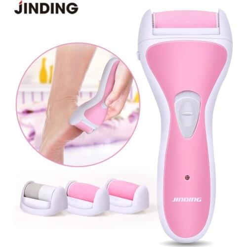 JINDING Electric Callus Remover Rechargeable Pedicure File Foot Care Tool Hard Dry Dead Cuticle Skin Remover Feet Care Tools