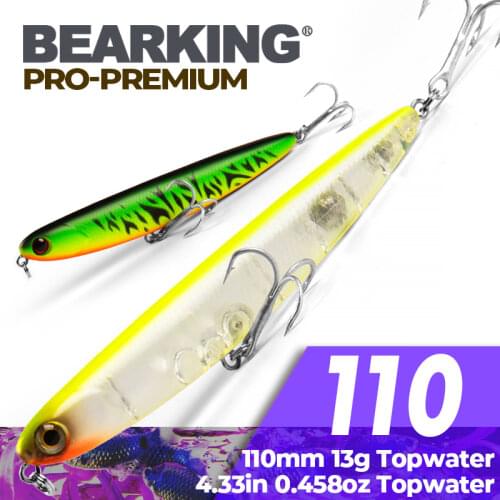 Bearking brand 1PC quality Pencil Fishing Lure Laser Hard Artificial Bait 3D Eyes 11cm 13g Fishing Wobblers Crankbait Minnows