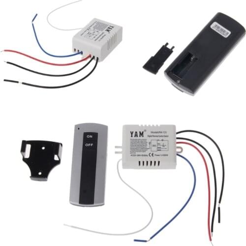 Wireless 1 Channel ON/OFF Lamp Remote Control Switch Receiver Transmitter