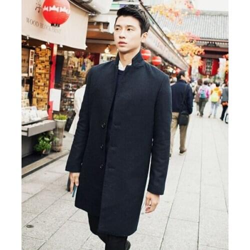 New arrival wool coat mens medium-long outerwear high quality blazer fashion plus size S-3XL 4XL 5XL 6XL 7XL 8XL 9XL 10XL