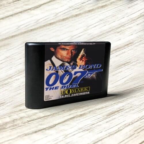 James Bond 007 The Duel - EUR Label Flashkit MD Electroless Gold PCB Card for Sega Genesis Megadrive Video Game Console
