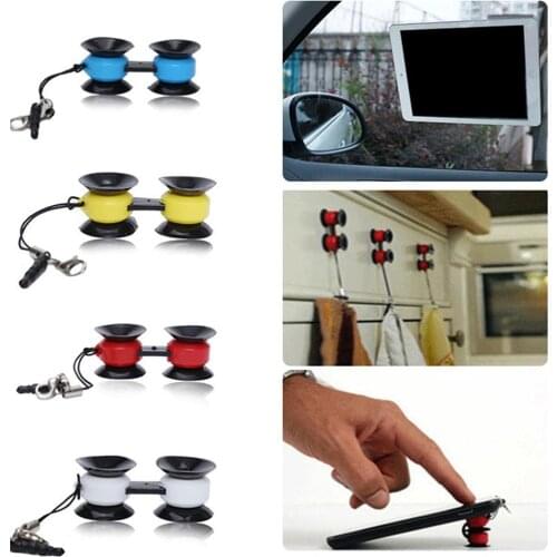 Innovative Car Dual-sucker Mobile Phone Holders & Stands Multifunctional Mini Car Phone Holders Mobile Phone Accessories