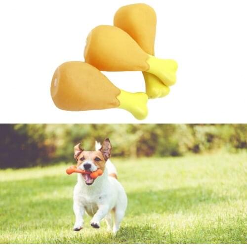 Haustier Hund Spielzeug Gummi Huhn Bein Welpen Sound Squeaker Chew Spielzeug für Welpen Katze Interaktive Pet Supplies
