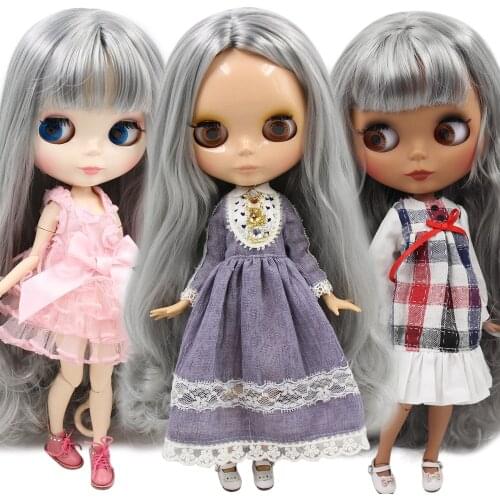 ICY DBS Blyth doll No.BL9084 Silver Grey hair JOINT body Neo 1/6 BJD