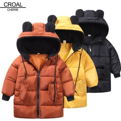 CROAL CHERIE Girls Jackets Kids Boys Coat Children Winter Outerwear & Coats Casual Baby Girls Clothes Autumn Winter Parkas