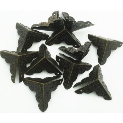 20PCS/Lot 25X25X25mm Metal Retro Corners For Books Scrapbooking Photo Albums Menus Corner Protectors Metal Crafts DIY Ornament