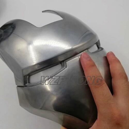 Hasbro Avengers Super Hero Iron Man MK2 Helmet Metal 1/1 LED Lights Action Figure Desk Decoration Collection Model Toy