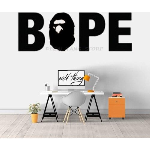 Bape Wall Stickers Home Decor Living Room Boys Bedroom Decoration Vinyl Single Color Mural Art Removable Wallpaper 1421