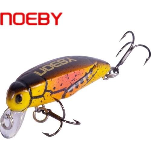 NOEBY Grasshopper Insects Fishing Lures 37mm 2g Sinking Wobbler Lure Hard Bait Lifelike Artificial Baits Bass Swimbait Pesca