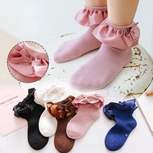 Spring Summer Baby Socks Cute Lace Flower Bows Newborn Baby Girl Sock Cotton Princess Girls Socks Toddler Socks Baby Girl Stuff