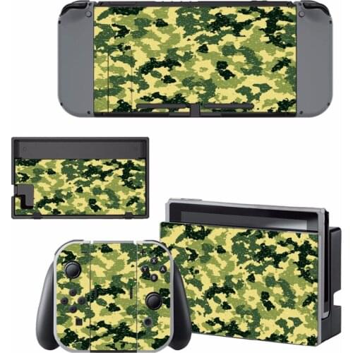 New Camouflage vinyl Decal Skin Sticker For Nintend Switch NS NX Console & Joy-con