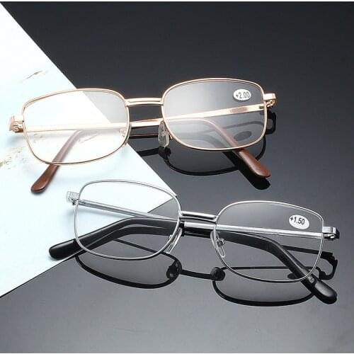 ZUEE Men Women Reading Glasses Full Alloy Frame Resin Lens Comfy Light Clear Presbyopia Glasses +1.0 1.5 2.0 2.5 3.0 3.5 4.0