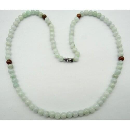 Wholesale Natural Stone High Quality Jade Round Stone Beads Necklace For diy Jewelry Making Bracelet Necklace 6/8mm