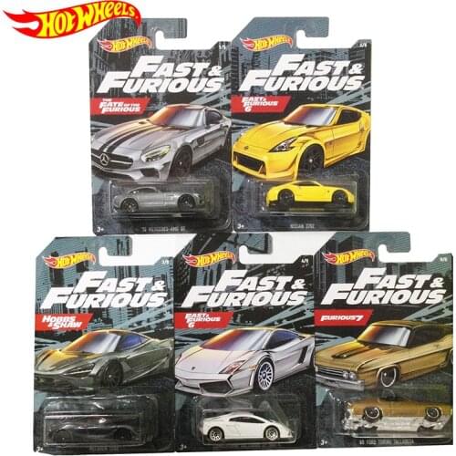 Original Hot Wheels 1:64 Car Fast and Furious Movie Collector Edition Diecast 1/64 Alloy Model Car Kids Forza Toys Boys Gifts