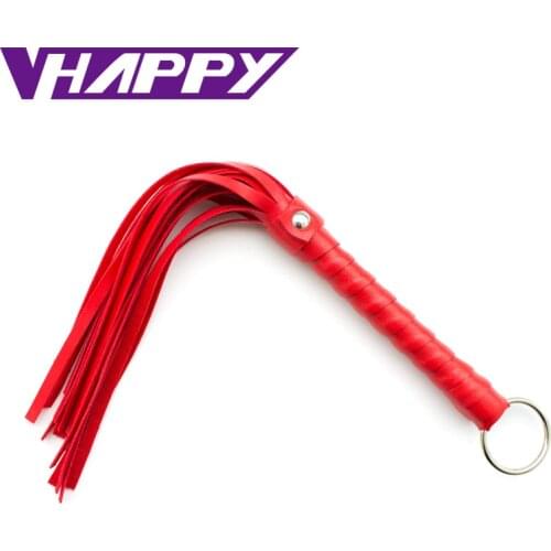 28cm Spanking Sex leather Whip Adult Male Female Slave Queen Roleplay Game Flirt toys For Couples VP-WP001020A