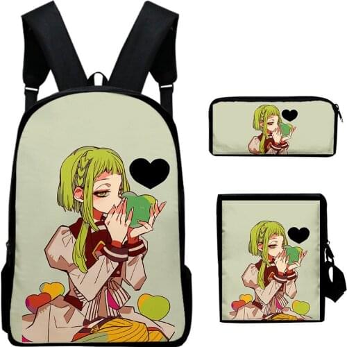 2020 Fashion New Toilet-bound Jibaku Shounen Hanako-kun Backpack Travel Backpack Boy Student girl Canvas Bag unisex