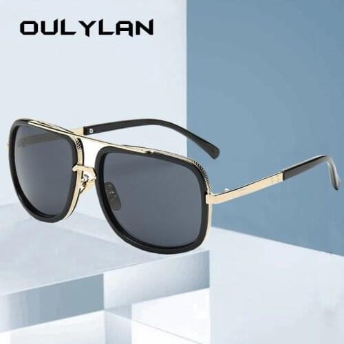 Oulylan Luxury Steampunk Sunglasses Men Women Vintage Brand Big Frame Sun Glasses Shades UV400 High Quality Retro Eyewear Ladies