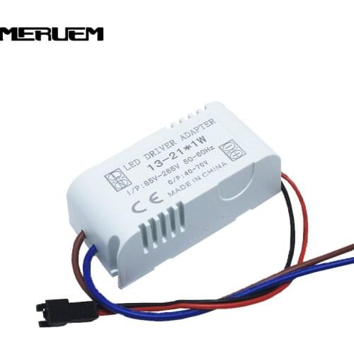 Free shipping 6pcs/lot high power led driver 13-21x1w led lamp transformer 300mA driver for LED DIY light transformers AC85-265v