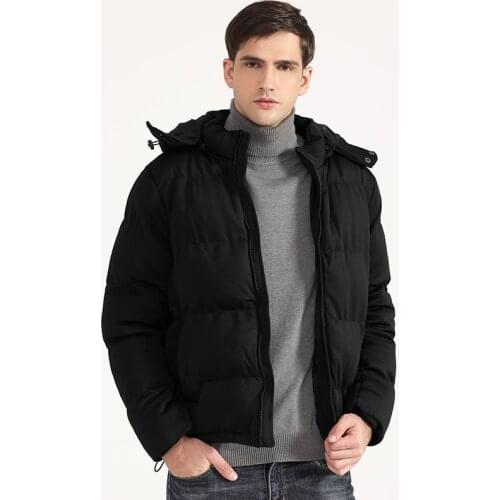 High Quality Mens Heavy Weight Hooded Keep Warm Parka Padded Waterproof Winter Coat Jacket