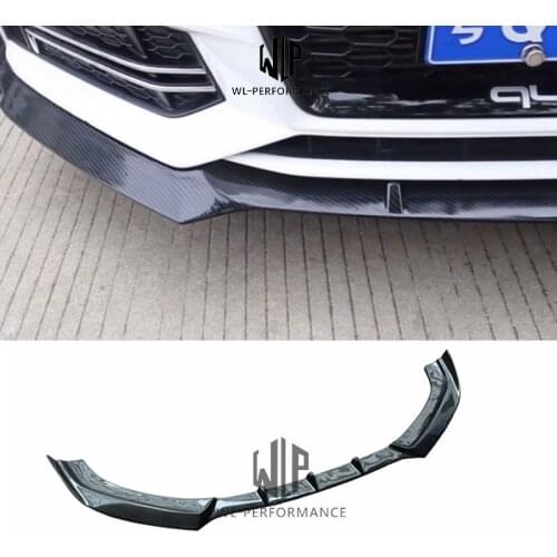 A4 B9 High Quality Carbon Fiber Front Lip Splitter Car Styling For Audi A4L B9 RS Style Car Body Kit 2013-UP