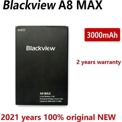 100% Original 3000mAh Blackview A8 Max Li-ion Backup Battery Backup Replacement Accessory Accumulators For Blackview A8 Max