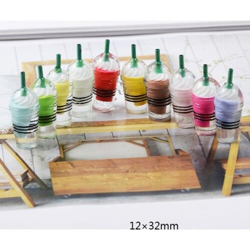 6PCS Toys 1: 6 Proportional Straw Cup Ice Cream Cup Cream Simulated Food DIY BJD Doll Accessories Miniature 1/6 Dolls