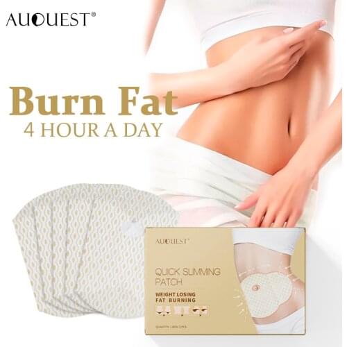 AuQuest Healthy Fat Burnner 5pcs Belly Slimming Patch Lazy Diet Product Abdomen Navel Big Legs Loss Weight Paste Body Care