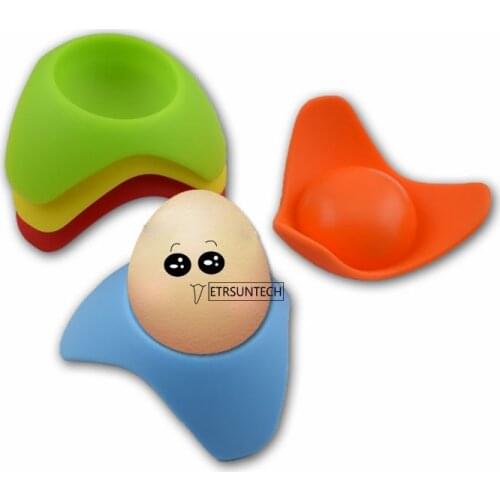 200pcs Silicone Eggcup Egg Holder Cup Egg Stander Eggs Holder Food Grad Tool Holder Cook Poach Eggcup
