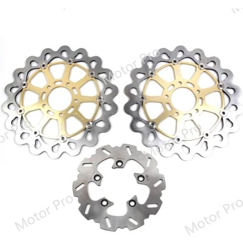 For Suzuki GSXR 1000 2001 2002 Front Rear Brake Disc Disk Rotor Kit Motorcycle GSX R GSX-R 600 750 1000 TL1000R TL1000S BLACK