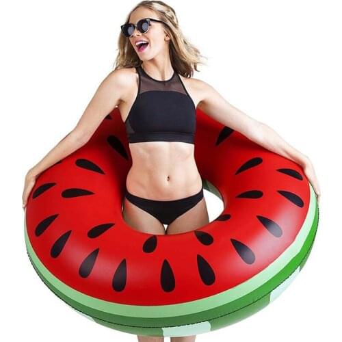 Hot Watermelon Pool Float Inflatable Circle Swimming Ring for Kids Adult Floating Seat Summer Beach Water Sports Party Pool Toys