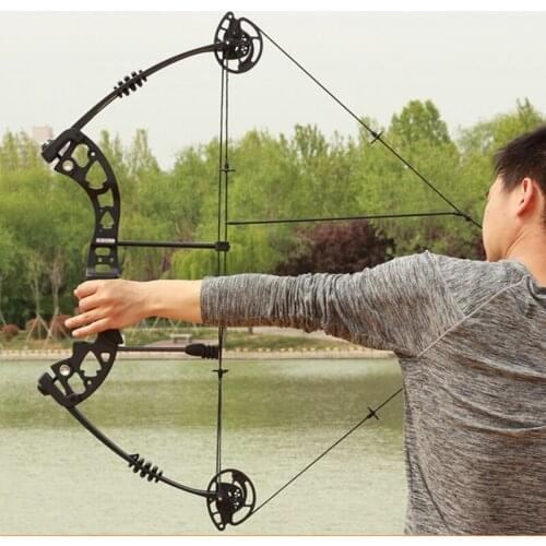 Shooting Pulley Bow Hunting Suit 30-60 Lbs Archery Composite Bow Light Magnesium Alloy Riser Arrow Slingshot
