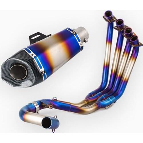 Motorcycle modified CBR650R front section CB650R CB650F stainless steel full section connecting pipe exhaust pipe 2014-2019