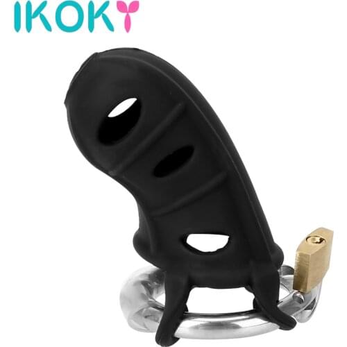 Soft Silicone Strapon Penis Pump Sleeve Cock Rings Male Chastity Cage Sex Toys for Men Adult Games Erotic Machine Couple Tools