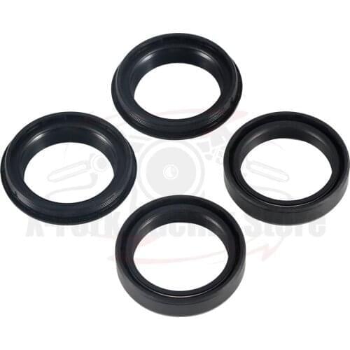 4PCS SET Kit Fork Oil Seals 2PCS & Dust Seals 2 PCS For Yamaha FZR600 1989-1993 1990 1991 1992