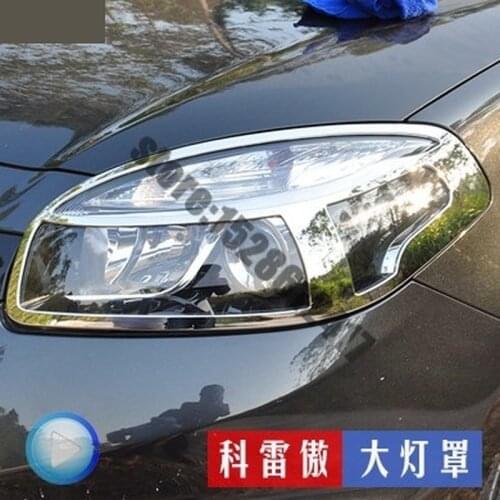 ABS plating before the headlamps headlamps decorative box Car styling for 2009-2015 Renault koleos