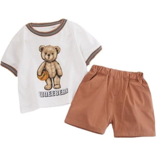 New Summer Baby Girls Clothing Sets Children Boys Cartoon Cotton T-Shirt Shorts 2Pcs/sets Toddler Casual Clothes Kids Tracksuits
