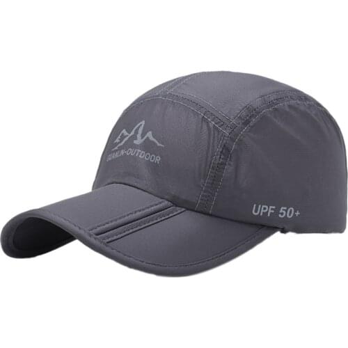 New Ultra-Thin Quick Drying Folding Hiking Cap Men Women Summer Sun Shade Hat Travel Sun protection folding mountain net Hats