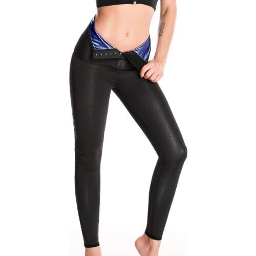 New Body Shaper Sauna Suit Weight Loss Leggings Womens Waist Trainer Slimming Pants High Waist Pants Womens Compression Tights