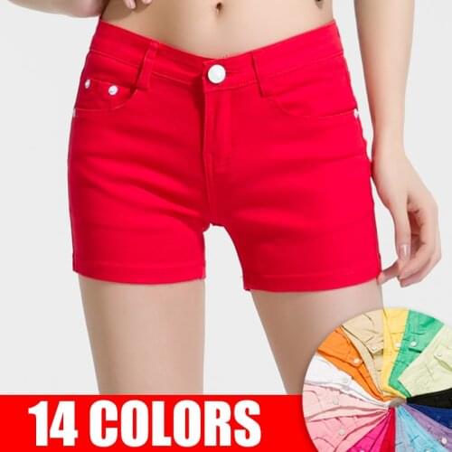 KarSaNy White Jean Shorts Women Summer Elastic Mini Short Pants Female Casual Shorts Women Denim Short Jeans Womens Summer