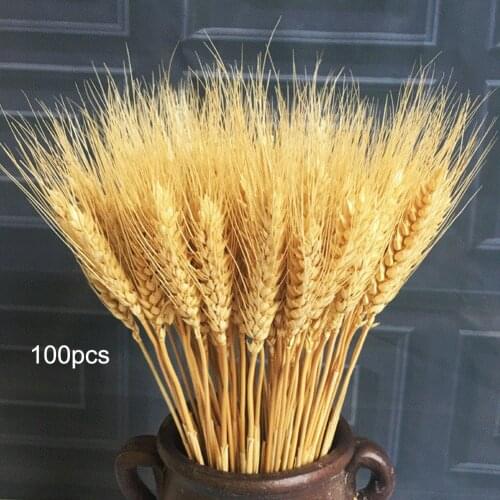Wheat Ears Dried Flowers Simulation Bouquets Rural Countryside Natural Barley Ears Shooting Artificial Flowers